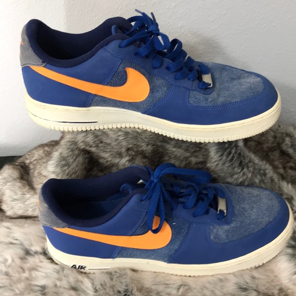 nike air force 1 blue orange
